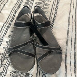 Stylish Black and Gray Women's Sandals